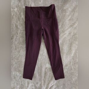 Athleta Burgundy 7/8 Leggings